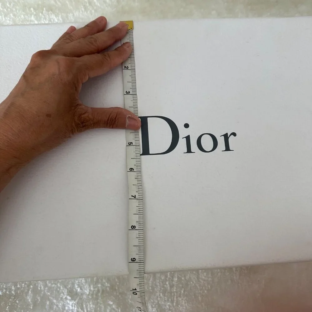 Christian Dior Empty Gift Box For A Small Shoulder Bag White Black 0/S